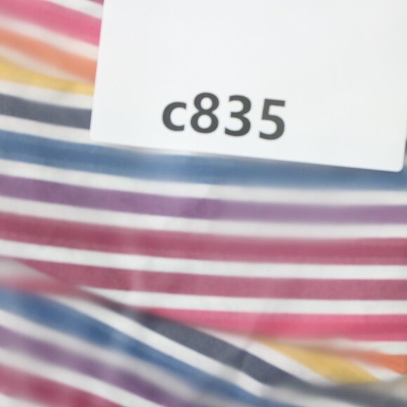 Bugatchi Uomo Shirt Mens 2XL XXL Red/Pink/Yellow Striped Cotton Long Sleeve - Picture 12 of 12